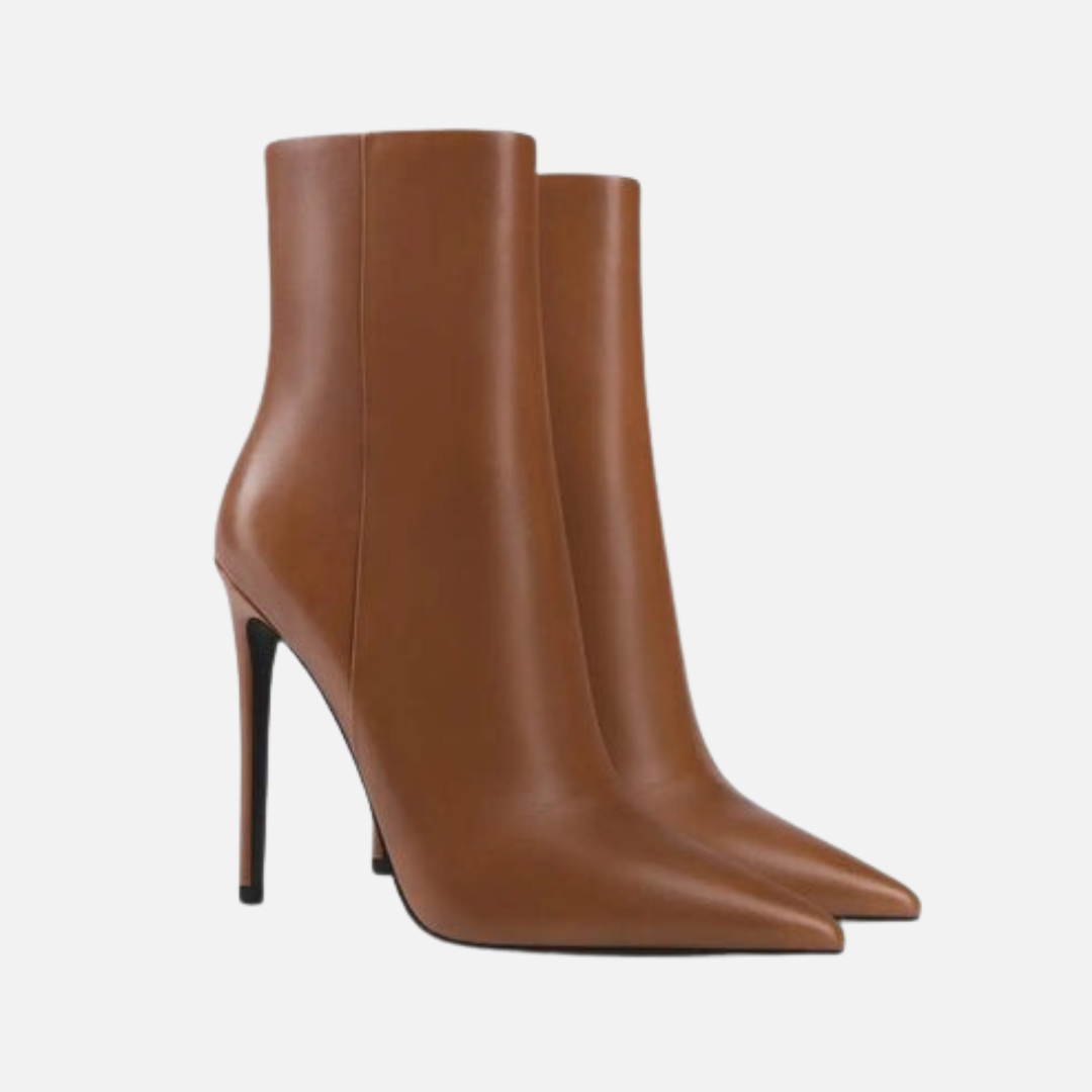 Women's Stiletto Ankle Boots - Pointed Toe High Heel Dress Boot