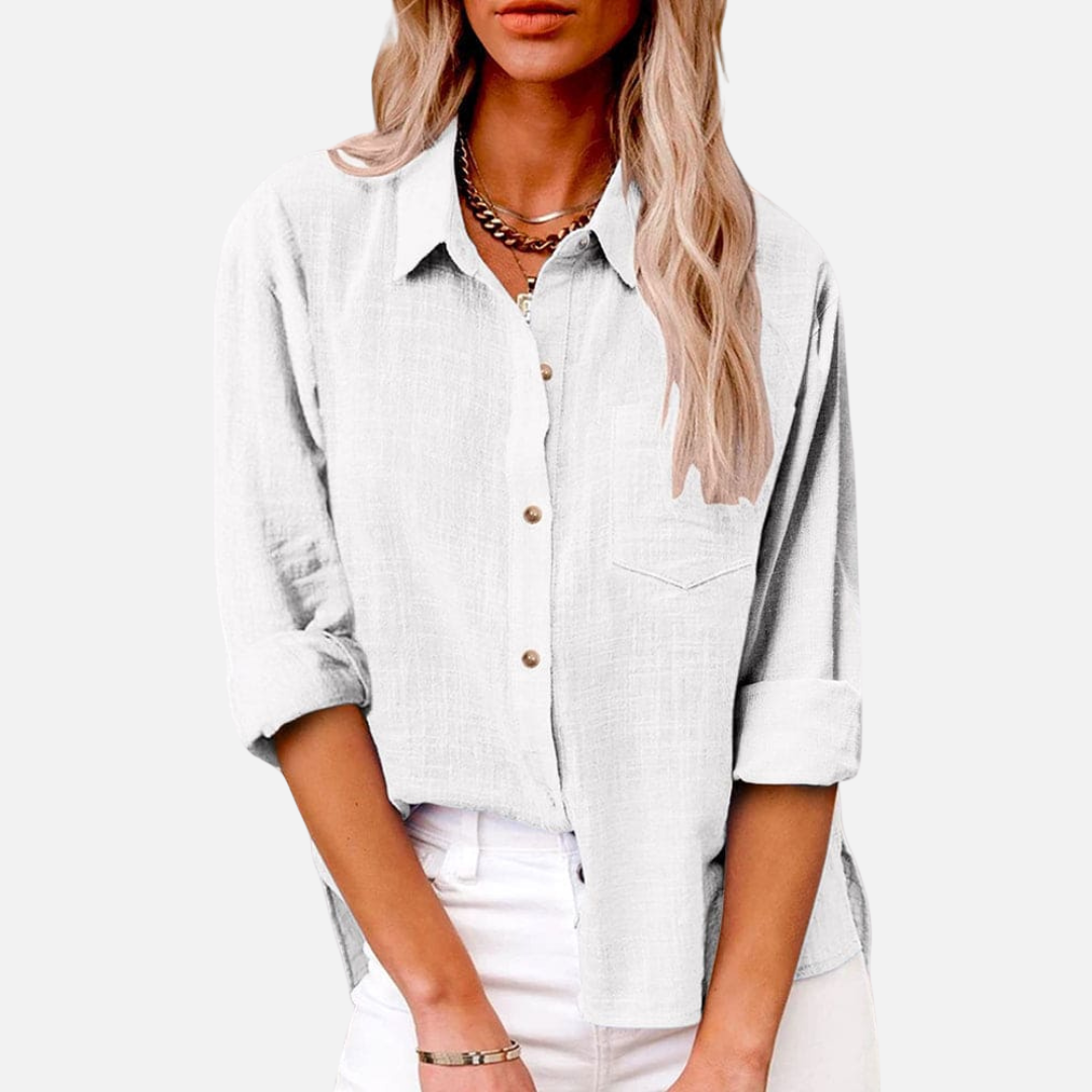 Margot | Women's Button-Down Linen Shirt