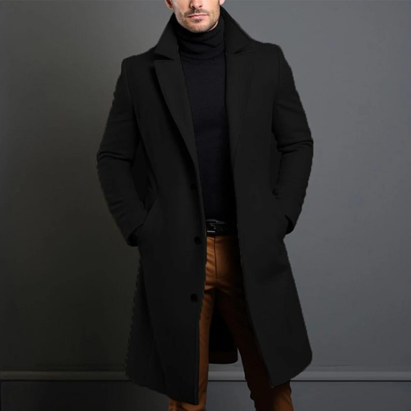 Classic Fit Mens Insulated Winter Overcoat - Luxivelle