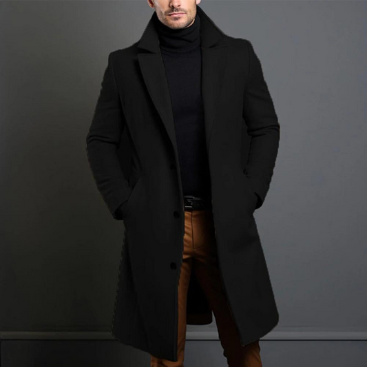 Classic Fit Mens Insulated Winter Overcoat - Luxivelle