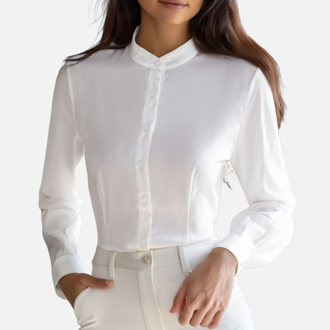 Women's Elegant Formal Shirt Button Down Blouse