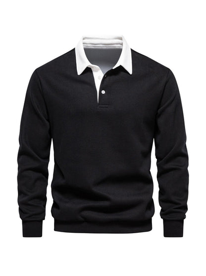Classic Men's Golf Collar Sweatshirt