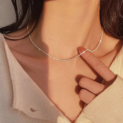 Delicate Chain Choker Necklace