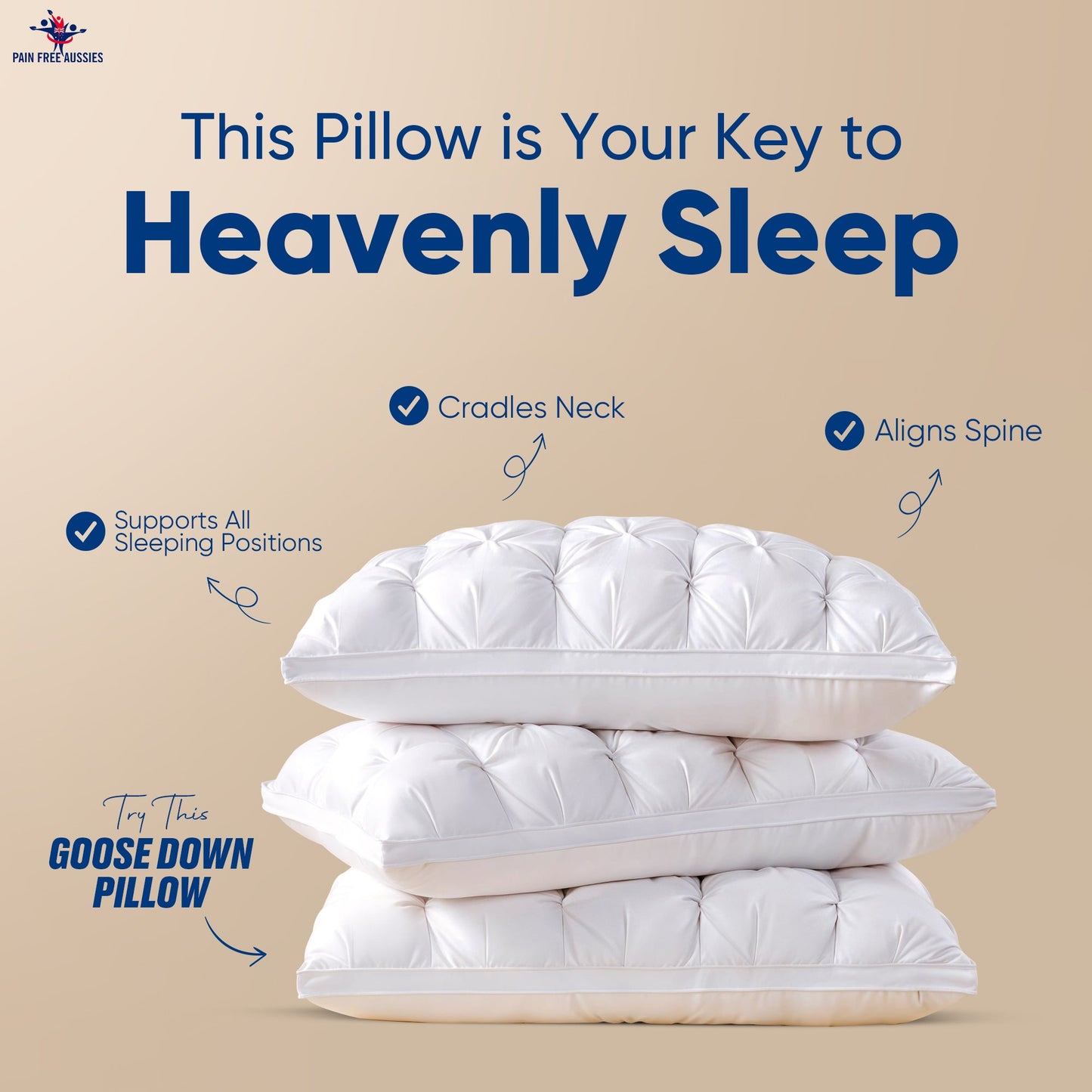Soft Feather Pillow – Plush Sleep Comfort