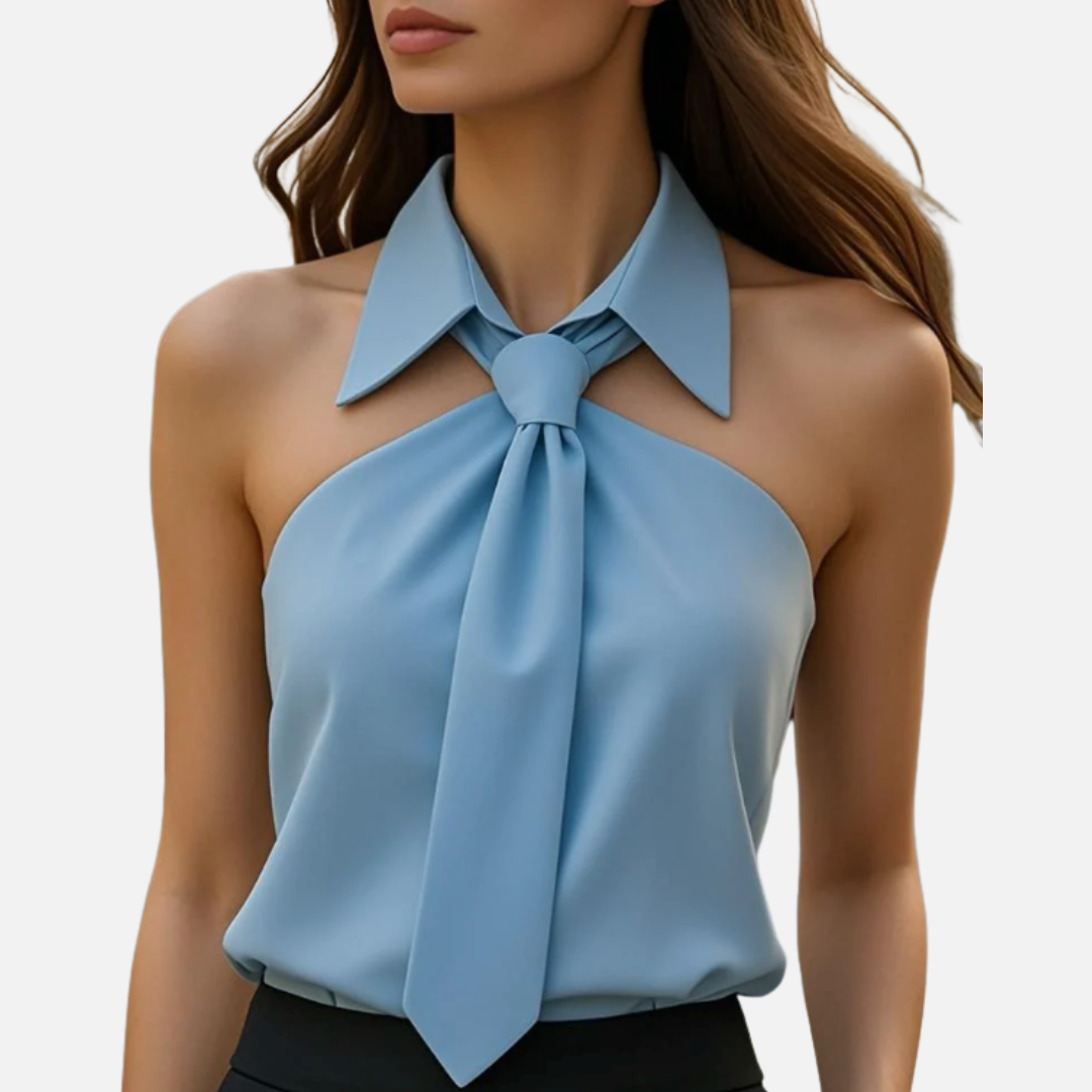 Women’s Chiq Tie-Neck Shirt