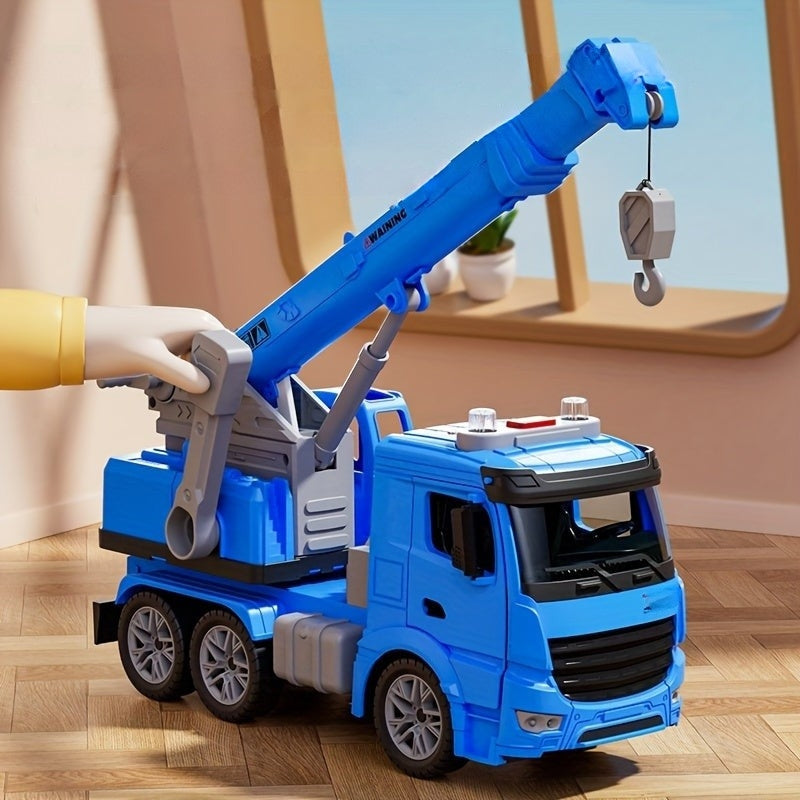 Remote Control Construction Truck Toy with Lights and Sounds