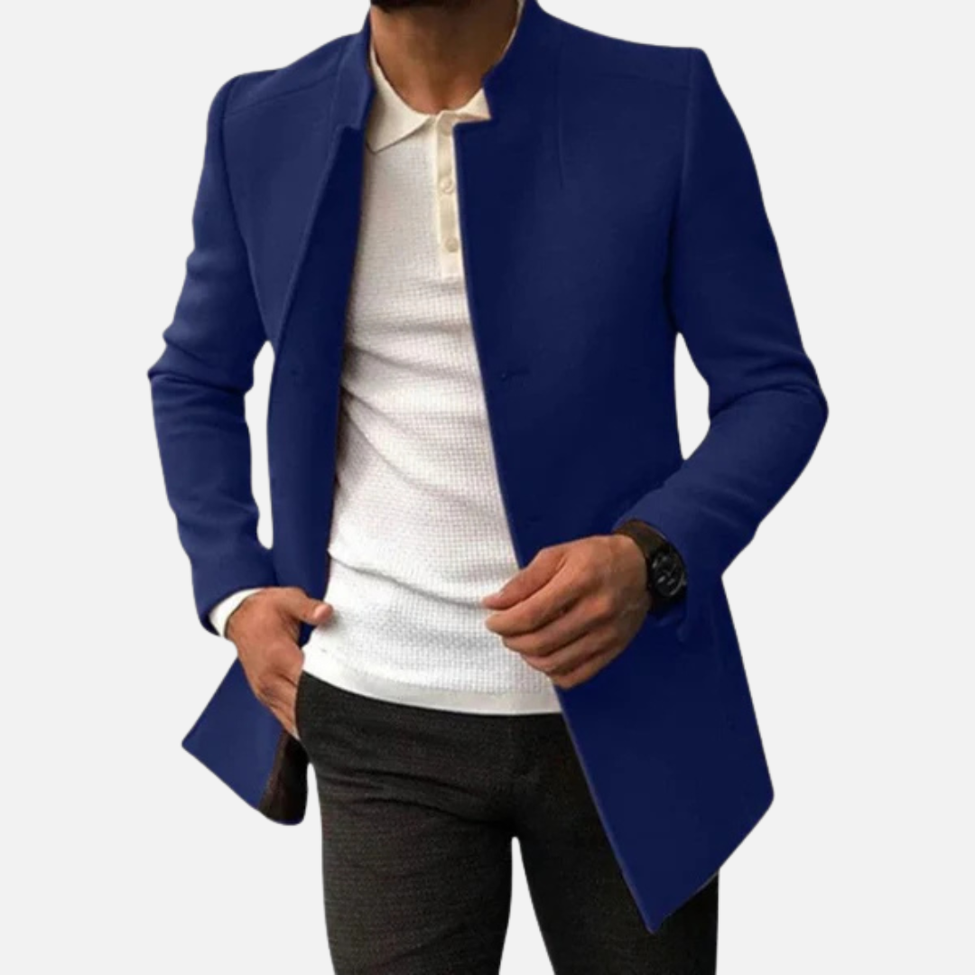 Men’s Smart Coat Casual Button Front