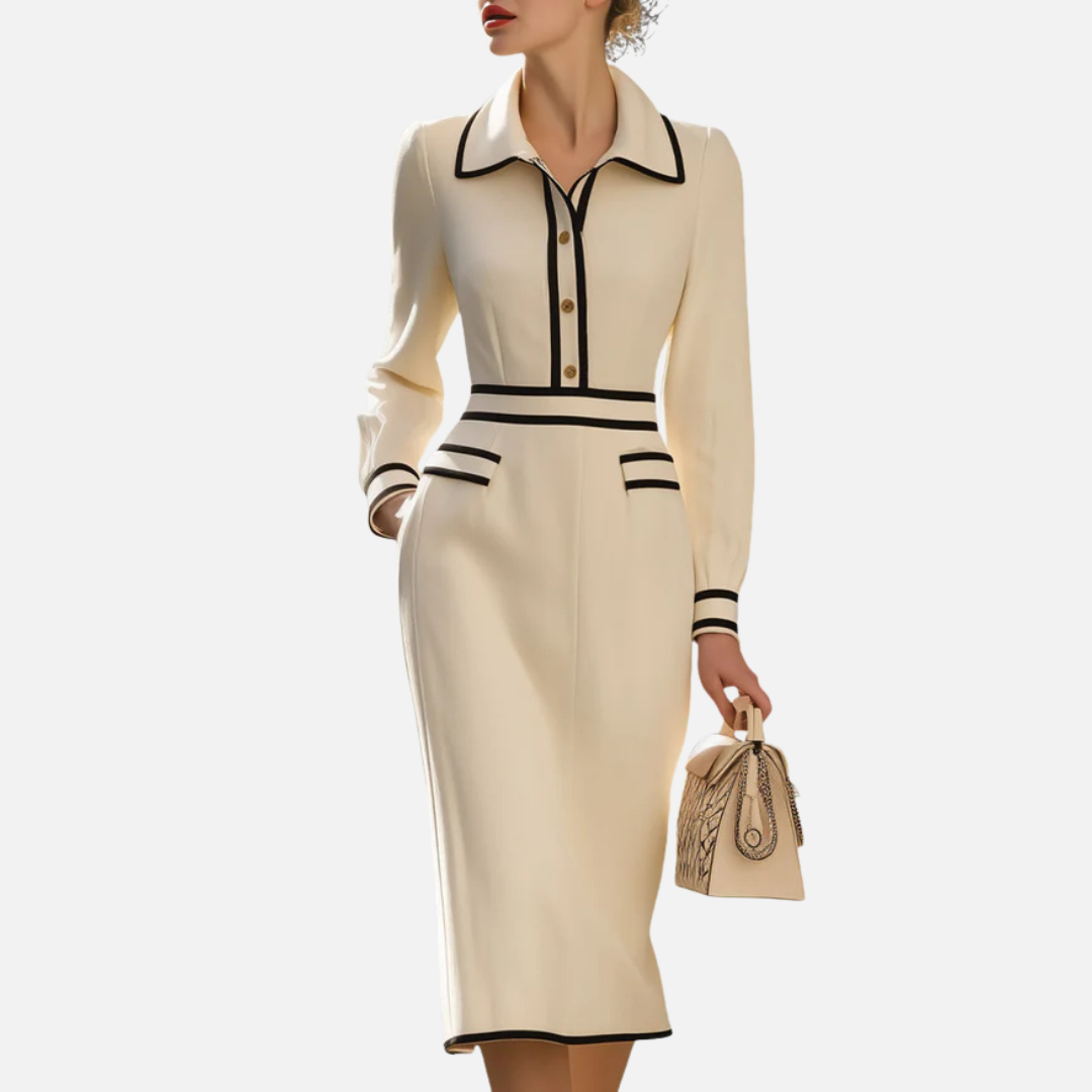 Eden | Contrast Dress Midi Dress