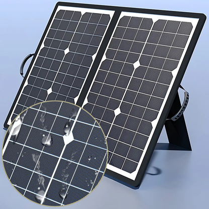 Compact 1000W Portable Solar Power Charger Kit - Luxivelle