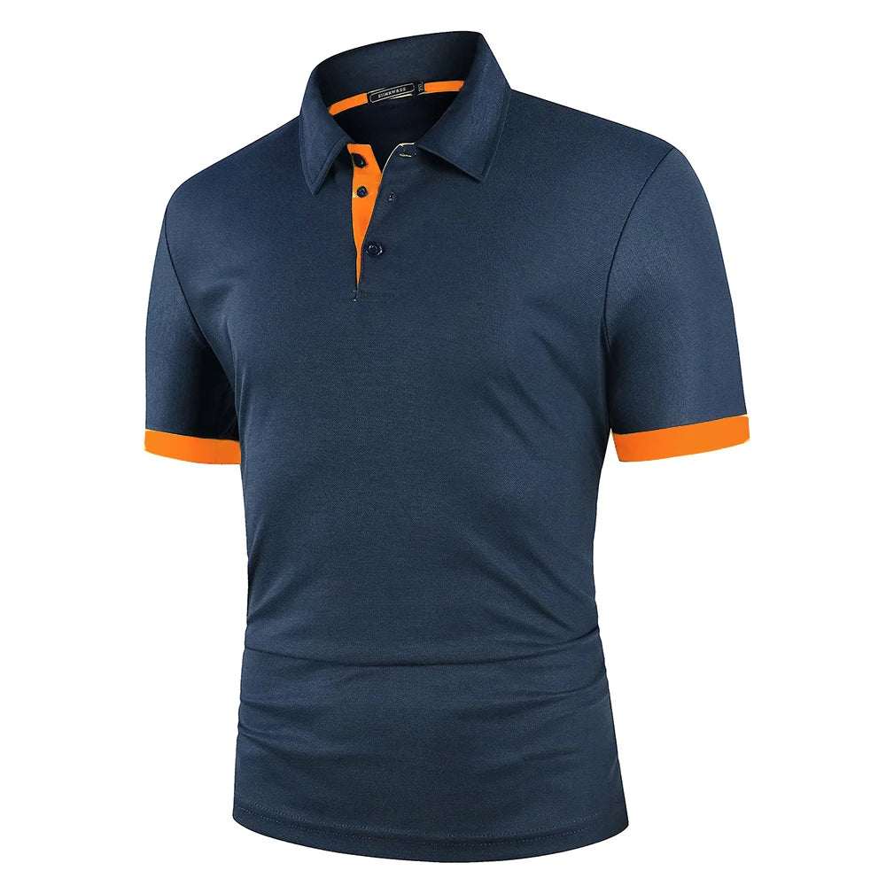 Breathable Casual Men's Short Sleeve Polo Shirt - Luxivelle