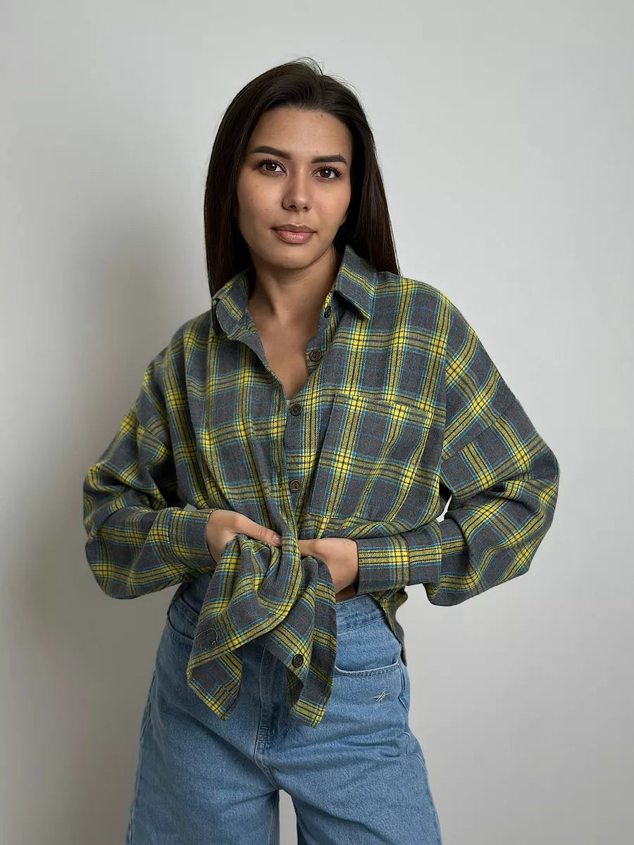 Classic Checkered Women's Flannel Shirt