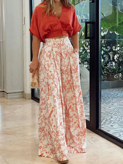 Variant image for Kiara | Women's Loungewear Set - Floral Two Piece Set-1