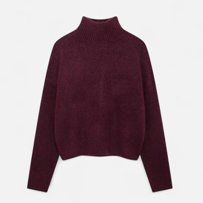Women's Simple Crew Neck Pullover Sweater - Luxivelle