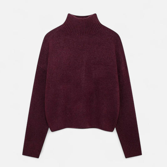 Women's Simple Crew Neck Pullover Sweater - Luxivelle
