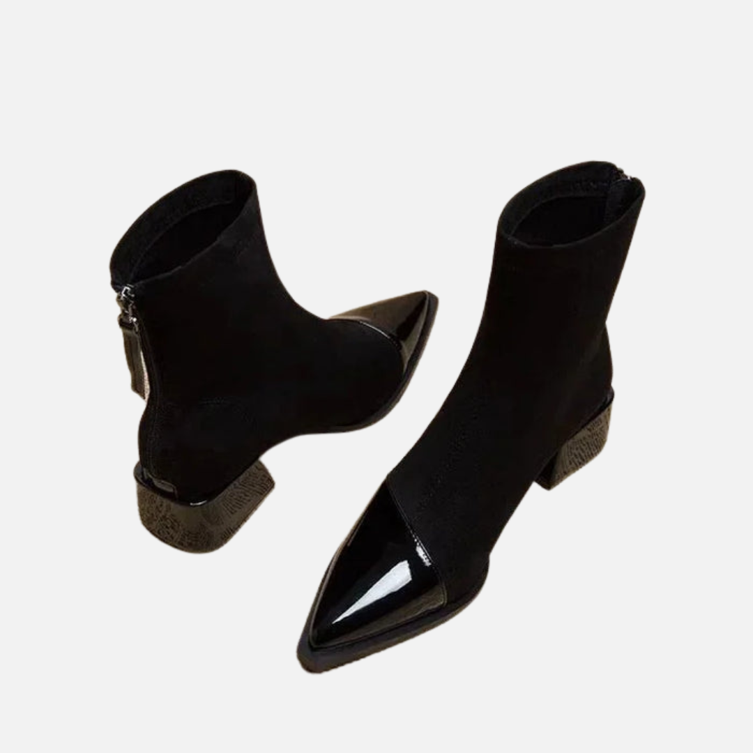 Annabel | Women's Elegant Block Heel Ankle Boots