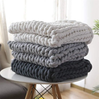 Plush Heavy Knit Soft Blanket - Luxivelle