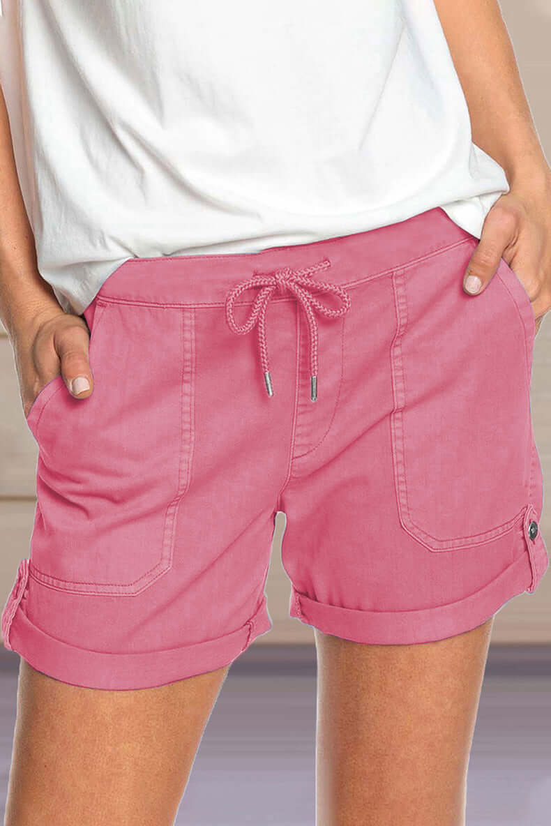 Comfortable Elastic Waist Women's Shorts