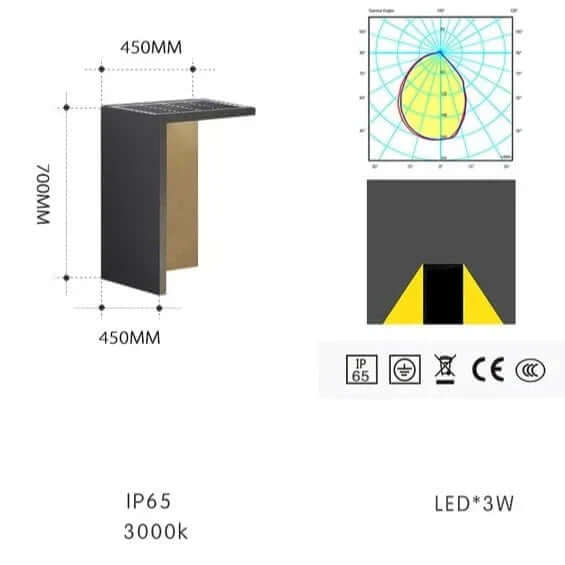 Waterproof Solar Powered Garden Lamp