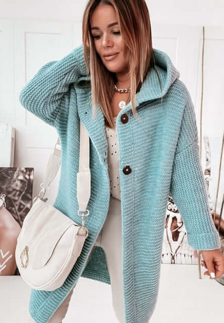 Cozy Button Front Sweater