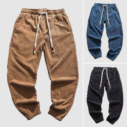 Comfortable Men's Straight Leg Corduroy Pants