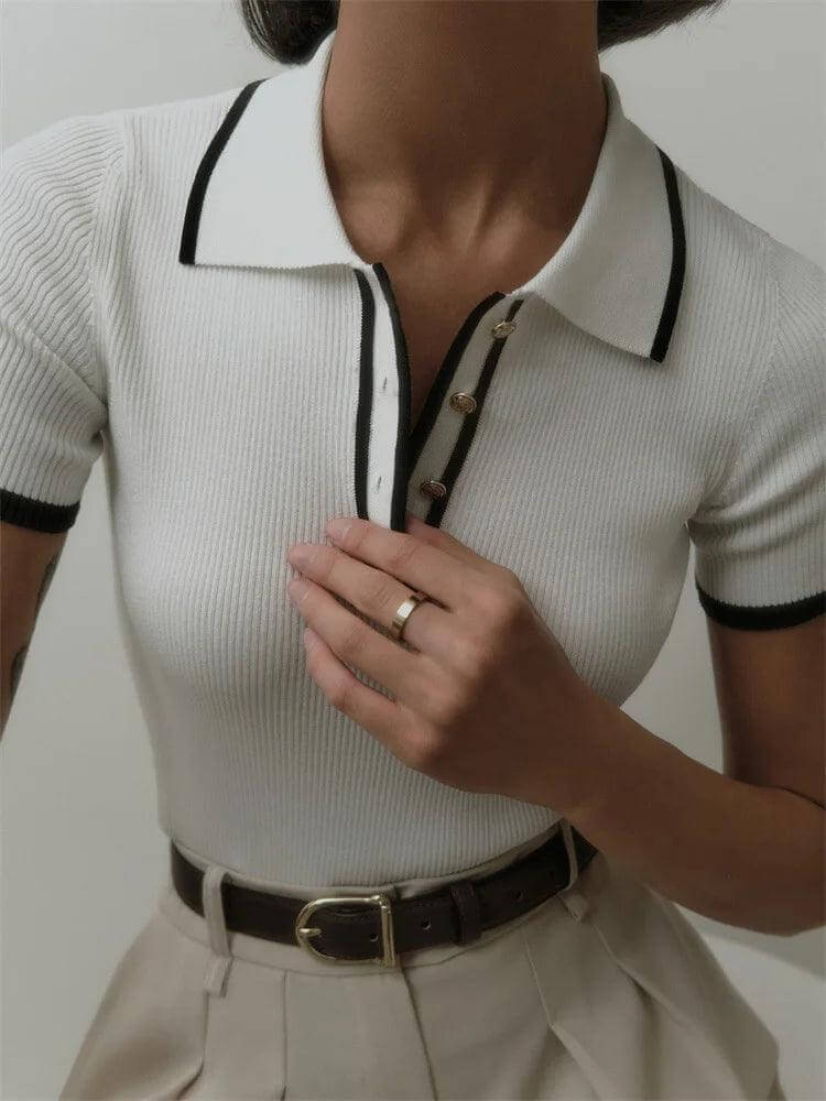 Soft Cotton Polo Top