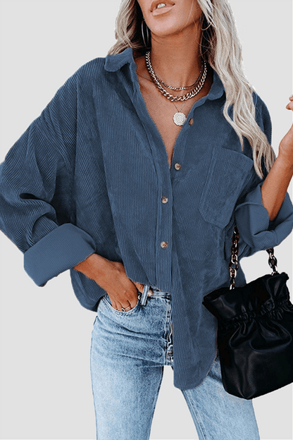 Casual Loose Fit Women's Long Sleeve Top