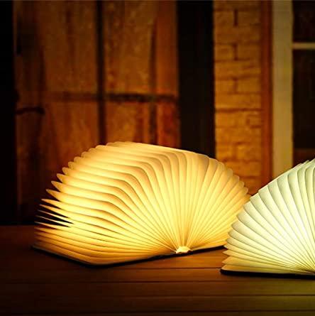 Portable LED Reading Light, Adjustable Brown Table Lamp