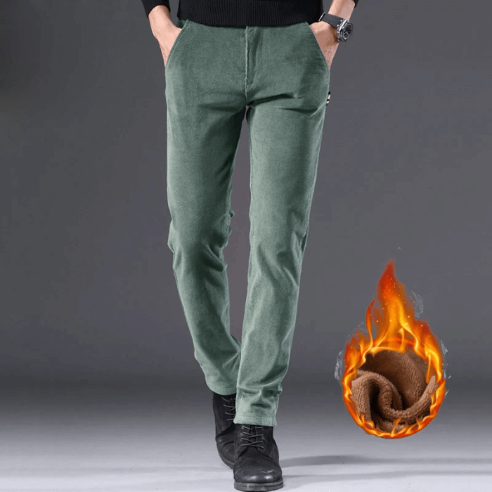 Warm Insulated Corduroy Snow Pants