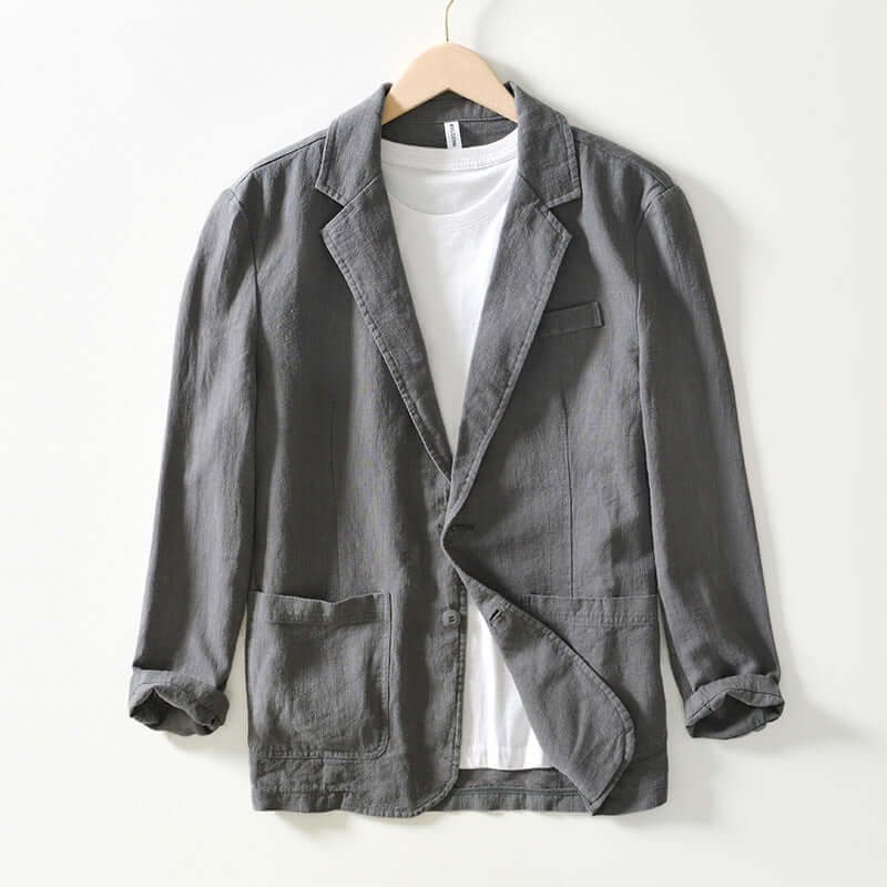 Breathable Summer Mens Blazer Jacket