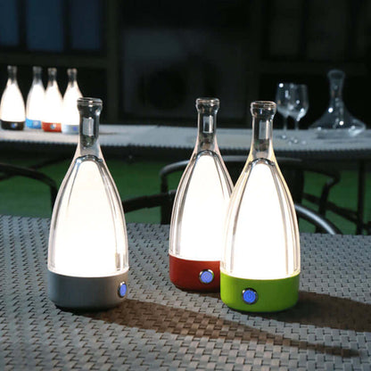 Battery Powered Wine Bottle Table Lamp
