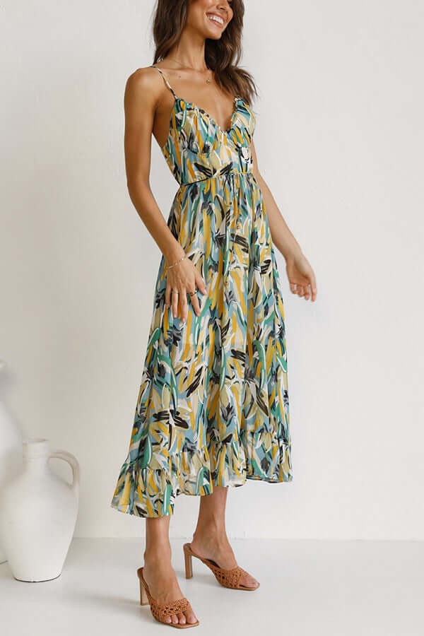 Ladies' Pretty Flower Tea Dress