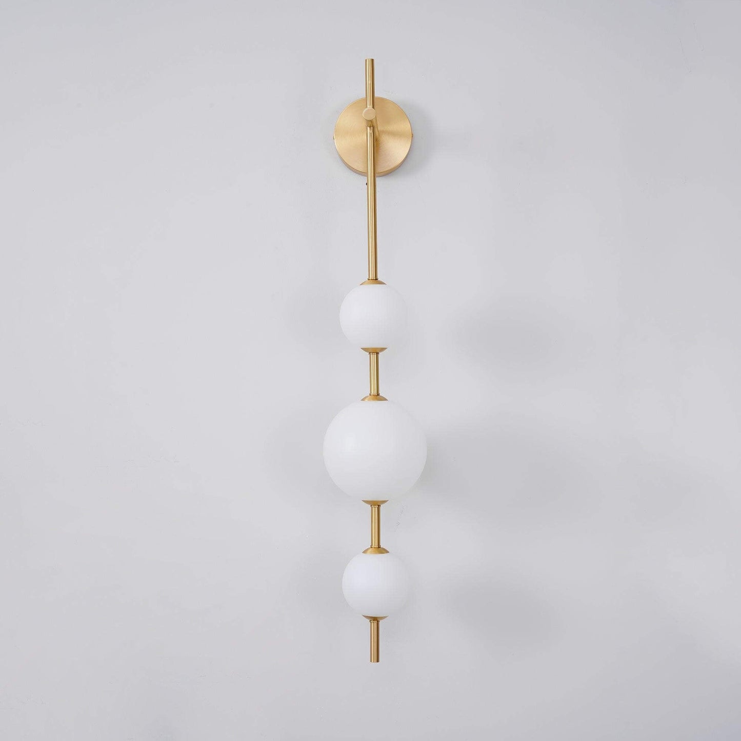 Sleek Round Glass Wall Light