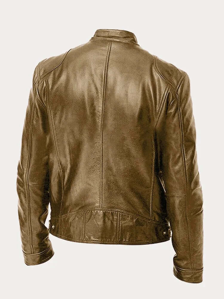 Vintage Style Genuine Leather Coat