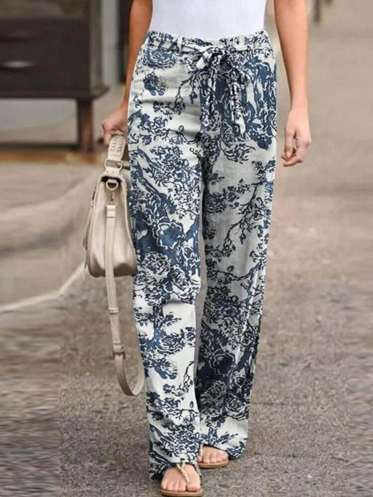 Ladies' Pretty Loose Fit Trousers - Luxivelle