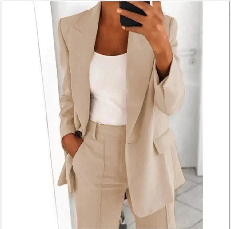 Ladies' Classic Suit Jacket Set - Luxivelle