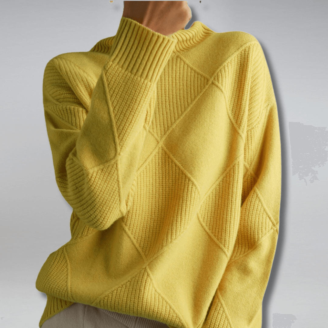 Soft Crew Neck Oversized Cashmere Sweater - Luxivelle