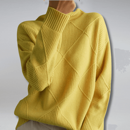 Soft Crew Neck Oversized Cashmere Sweater - Luxivelle