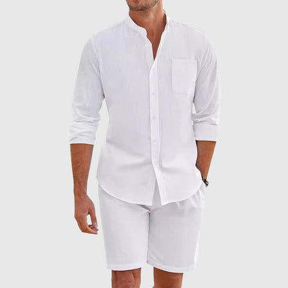 Comfortable Summer Shorts Shirt Combo Set
