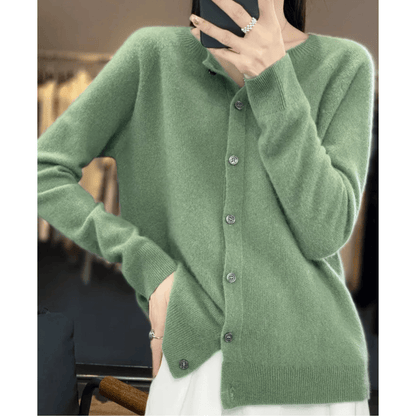 Soft V Neck Cashmere Sweater for Women