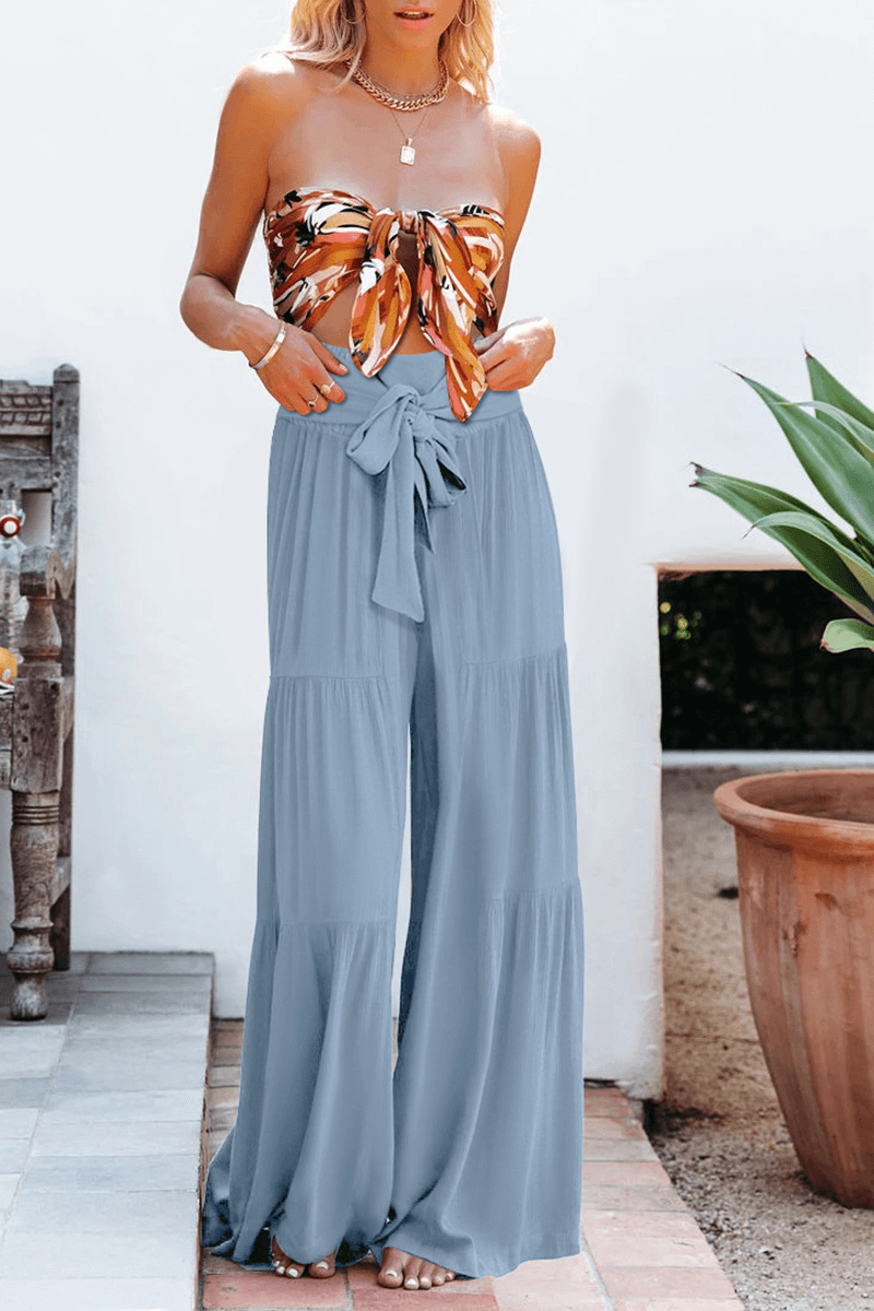 Comfortable Women's Relaxed Fit Wide Leg Trousers