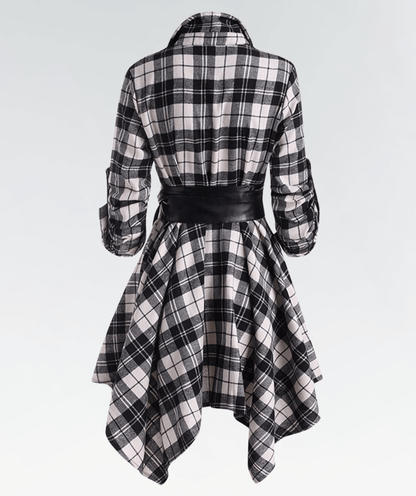 Classic Red Checkered Dress