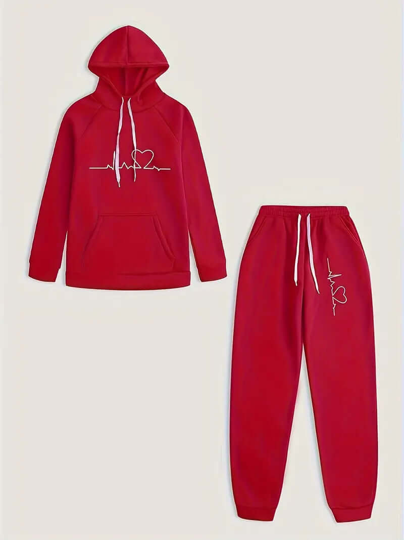 Ladies Active Wear Hoodie and Leggings Set