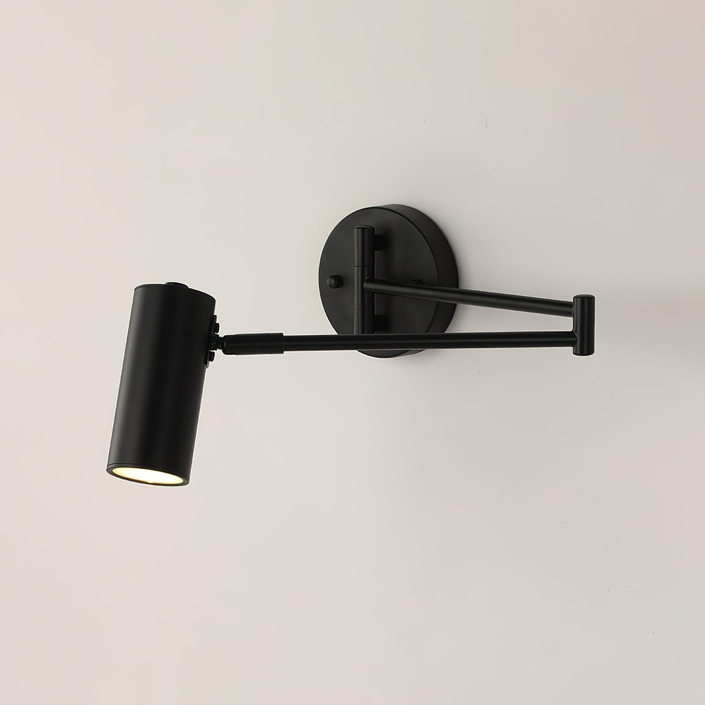 Flexible Brushed Steel LED Wall Light with Arm