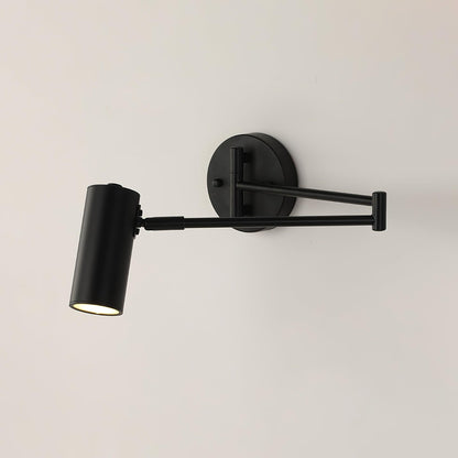 Flexible Brushed Steel LED Wall Light with Arm