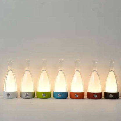 Battery Powered Wine Bottle Table Lamp