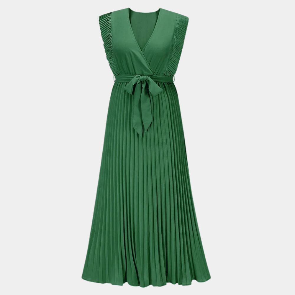 Chic Floor Length V Neck Evening Dress
