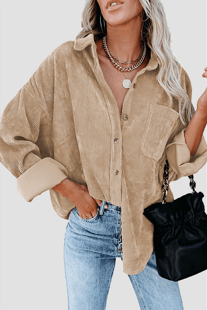 Casual Loose Fit Women's Long Sleeve Top