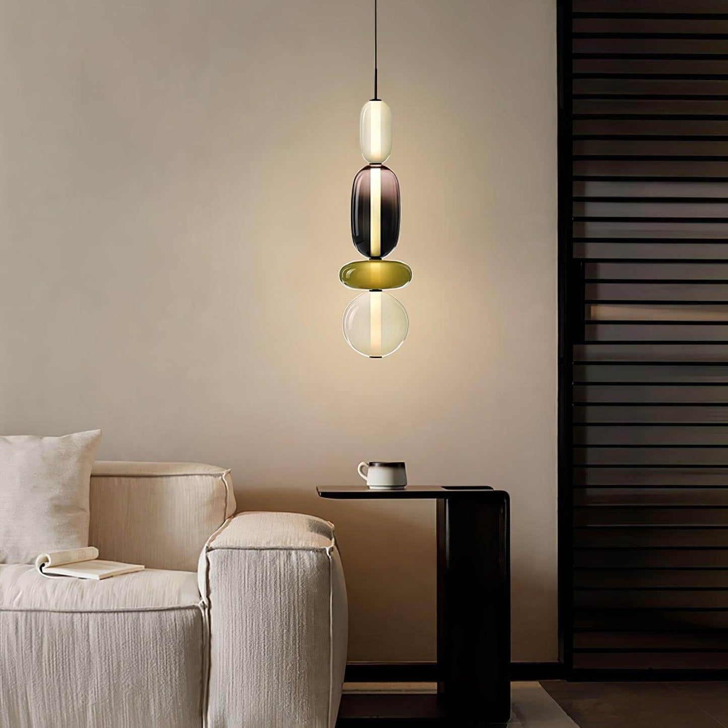 Vibrant Glass Drop Ceiling Light
