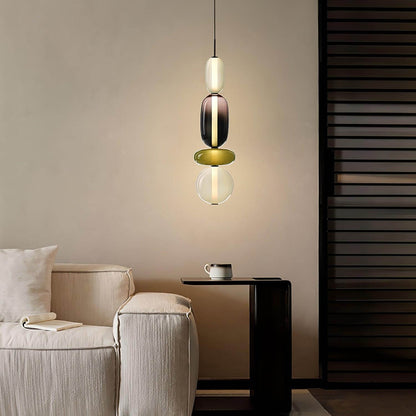 Vibrant Glass Drop Ceiling Light
