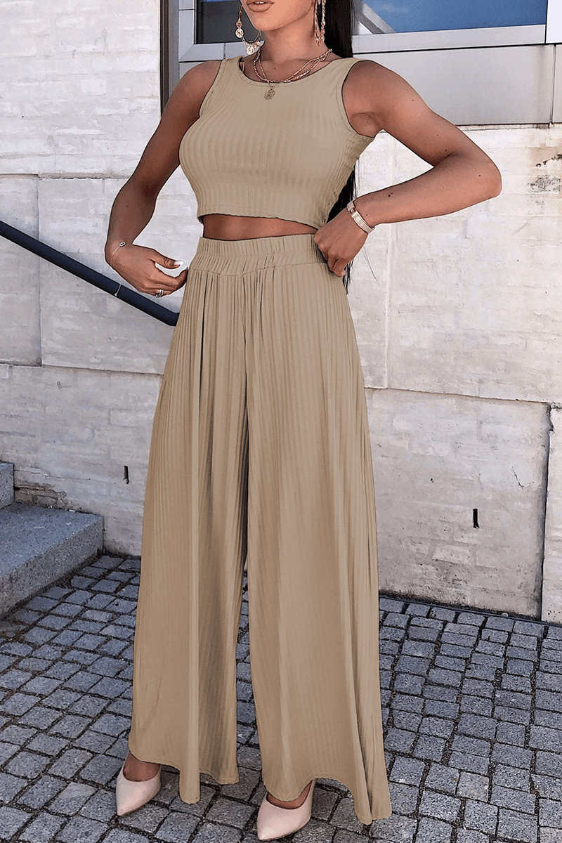 Tank Top and Loose Fit Pants Set